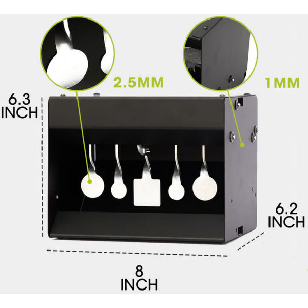 Self-Resetting Magnetic Knockdown Box Target